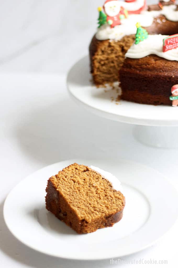 Gingerbread Bundt cake 