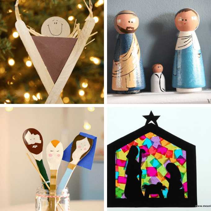 NATIVITY CRAFTS AND FUN FOOD IDEAS -- for kids and adults to make at Christmas. Christmas crafts, decorated cookies, crochet patterns, etc. #nativity #nativitycrafts #funfood #christmas #ChristmasCrafts 