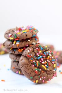 CHOCOLATE CAKE MIX COOKIES -- easy 3-ingredient cookies