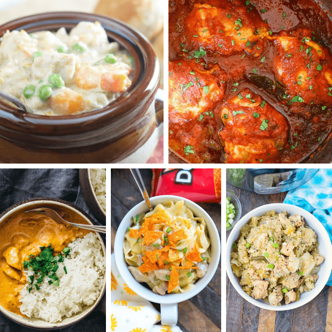 20 INSTANT POT CHICKEN RECIPES -- A roundup of easy chicken dinner ideas to make in minutes in your pressure cooker. Great weeknight dinners. #instantpot #instantpotchicken #chickenrecipes #dinnerrecipes #pressurecooker #easychickenrecipes 