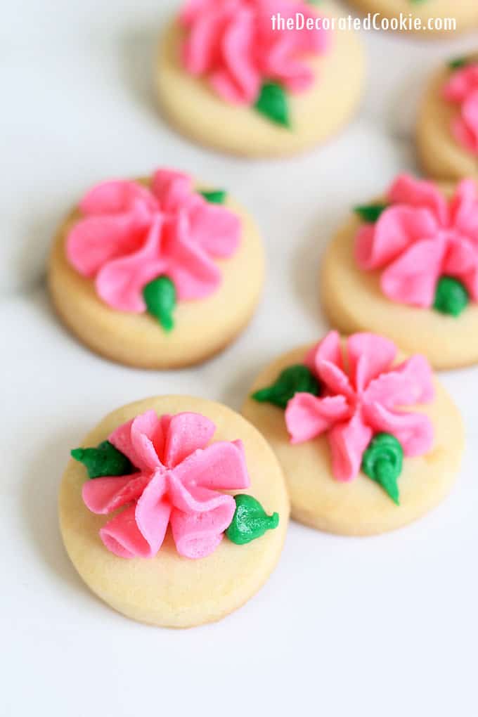 MINI ROSE COOKIES -- 