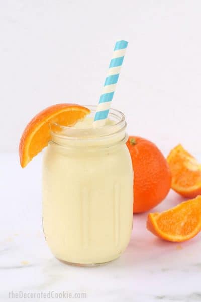 Healthy copycat version of orange julius smoothie