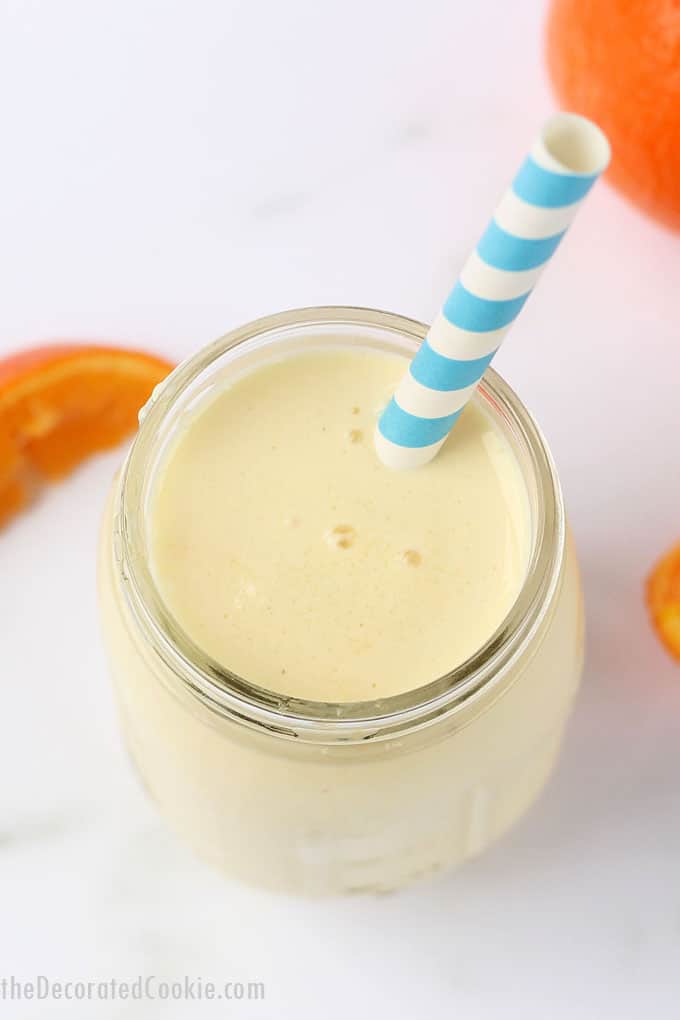 This healthy COPYCAT ORANGE JULIUS RECIPE tastes even better than the original shopping mall favorite. Combine orange, milk, and vanilla. Video. 