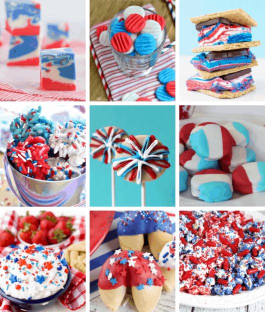 50 of the BEST 4TH OF JULY DESSERTS! Cupcakes, cookies, and more.