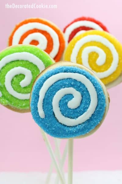 rainbow swirl sugar cookies