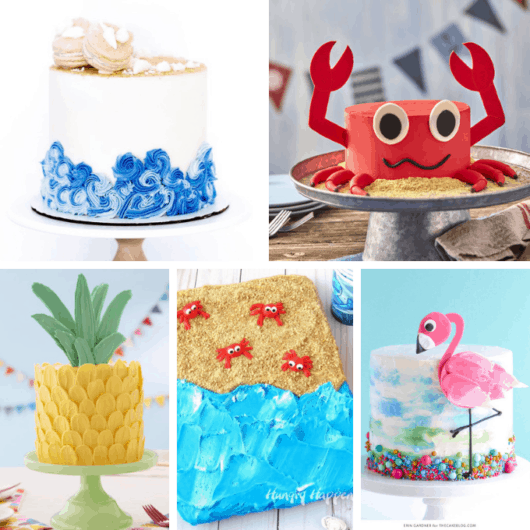 20 FUN SUMMER CAKES -- A roundup of cute cake ideas for summer.