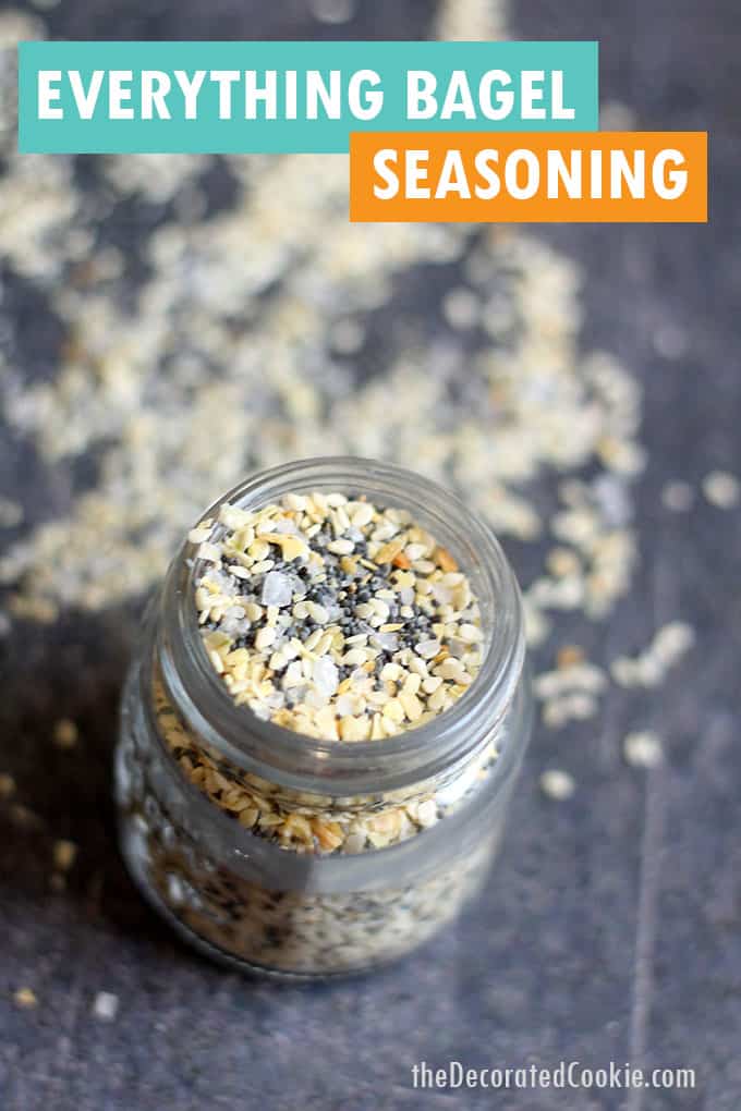 jar of everything bagel seasoning 