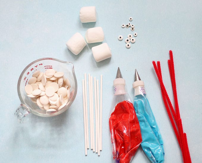 supplies for Forky Toy Story marshmallows