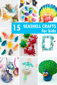 30 SEASHELL CRAFTS for kids and adults for a creative summer.