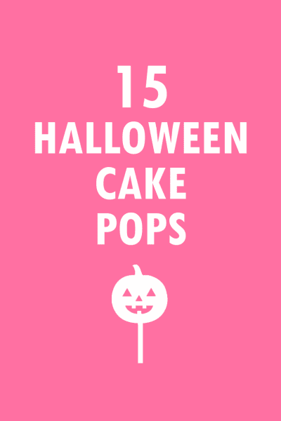 15 Halloween cake pops