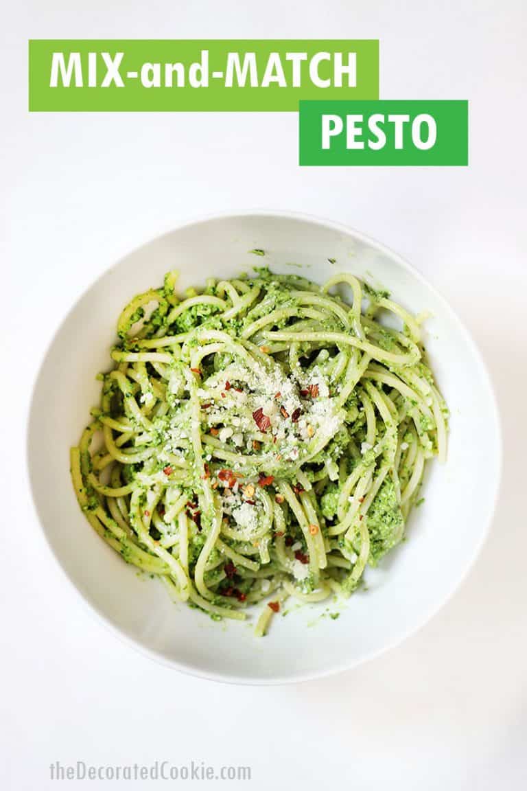 Pesto recipe Mix and match pesto, customize to your own taste!