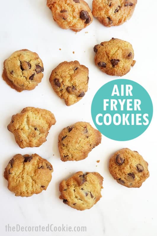 AIR FRYER COOKIES small batch chocolate chip cookies