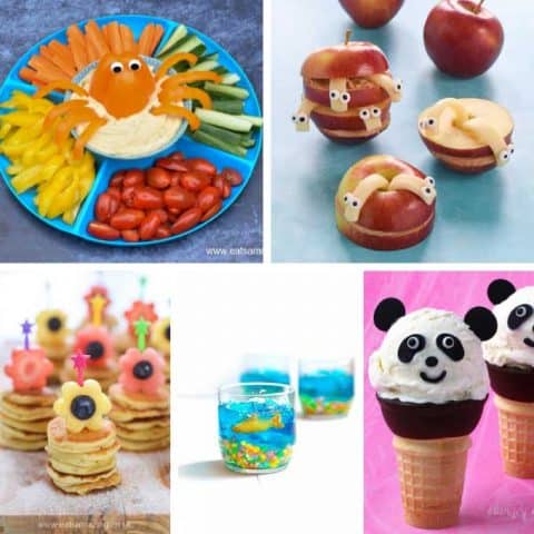 30 FUN FOOD FOR KIDS IDEAS -- creative food to keep kids busy.