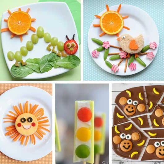 30 FUN FOOD FOR KIDS IDEAS -- creative food to keep kids busy.
