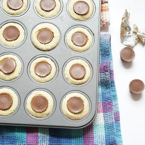 GLUTEN-FREE SUGAR COOKIE CUPS with Reese's Peanut Butter Cups