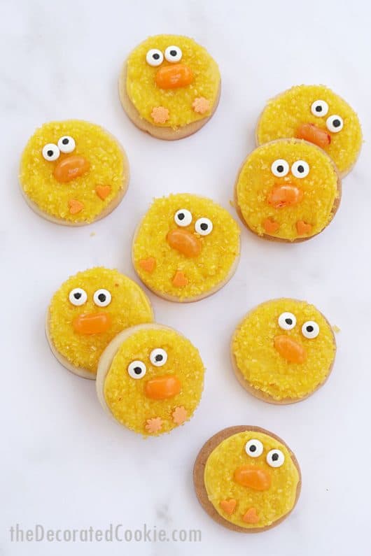 CHICK EASTER COOKIES -- a fun and easy cookie with sprinkles