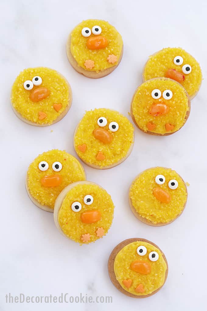 chick easter cookies