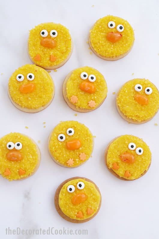 CHICK EASTER COOKIES -- a fun and easy cookie with sprinkles