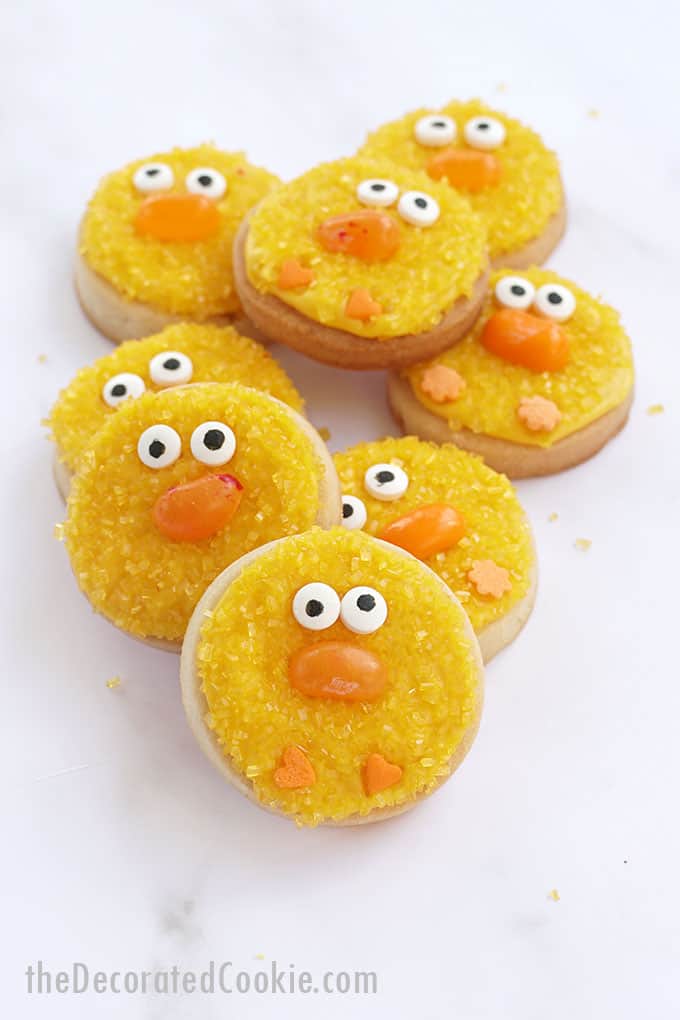 chick easter cookies 