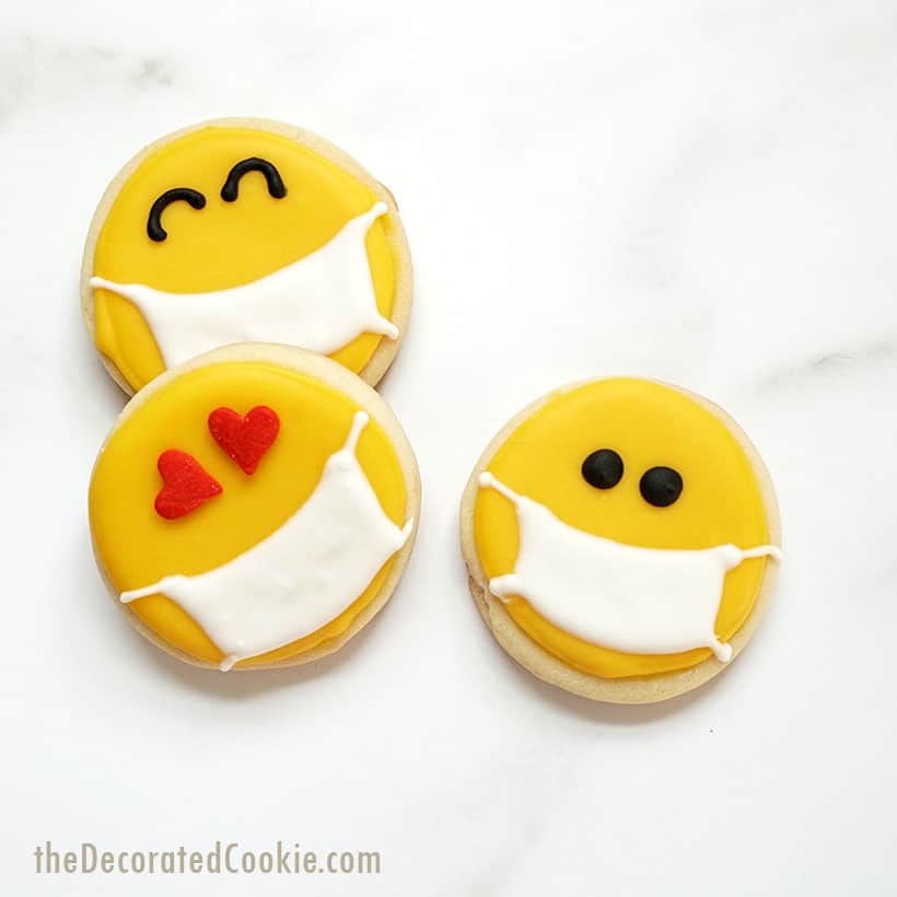 Emoji Face mask cookie cutter