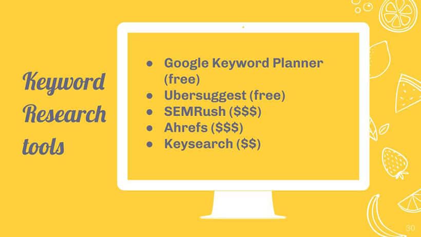 keyword research tools