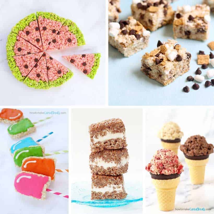 summer-themed cereal treats